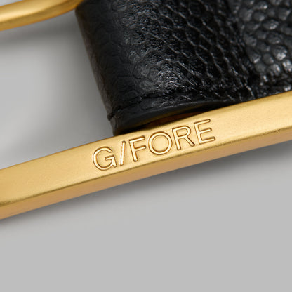 G/FORE LUXE PEBBLE LEATHER BELT