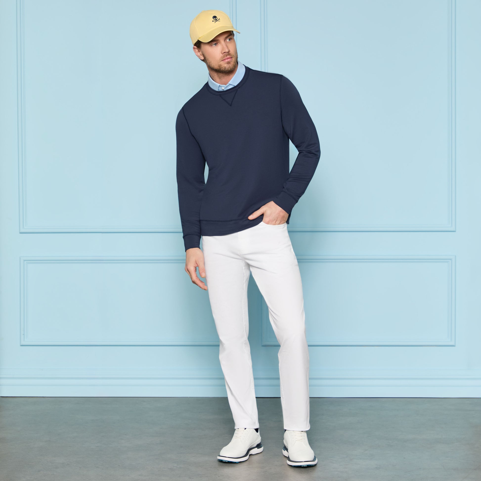 G/FORE ALL PLAY COTTON STRETCH 5 POCKET STRAIGHT LEG PANT