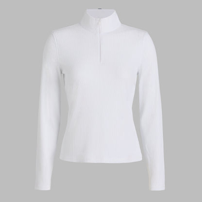 G/FORE FITTED RIB 1/4 ZIP PULLOVER