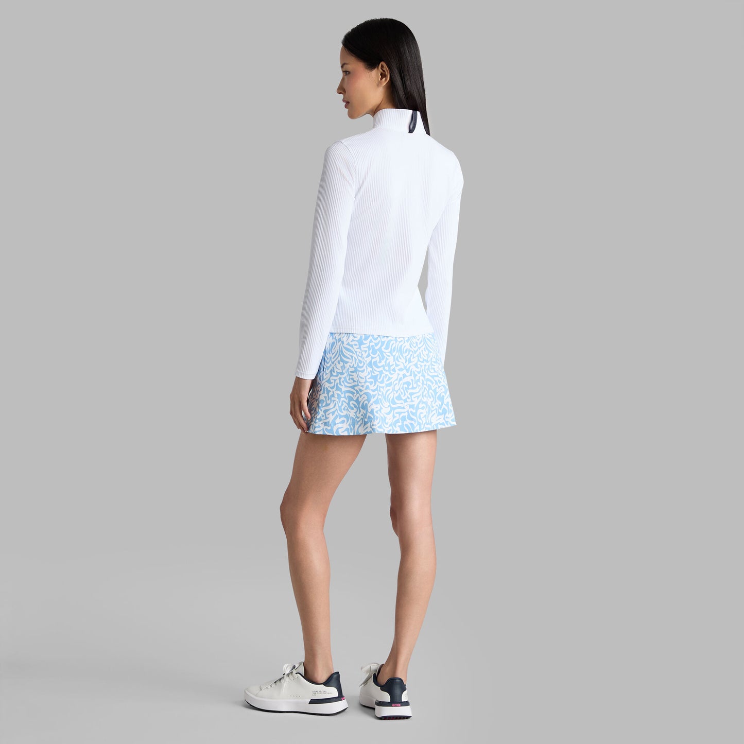 G/FORE FITTED RIB 1/4 ZIP PULLOVER