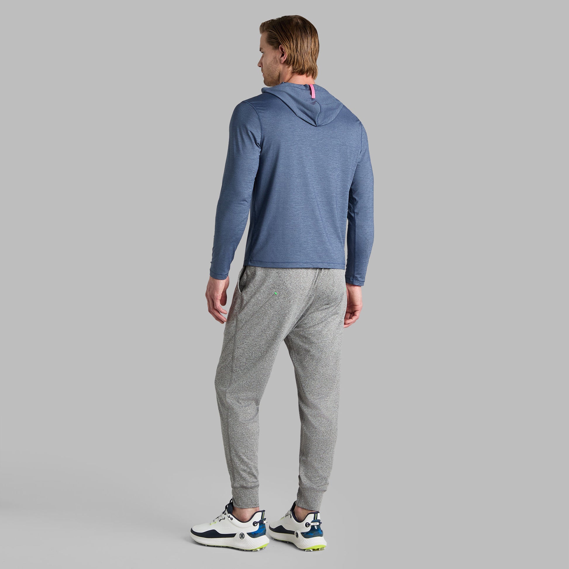 G/FORE MÉLANGE ICE NYLON HOODIE |PULLOVERS & QUARTER-ZIPS |G/FORE