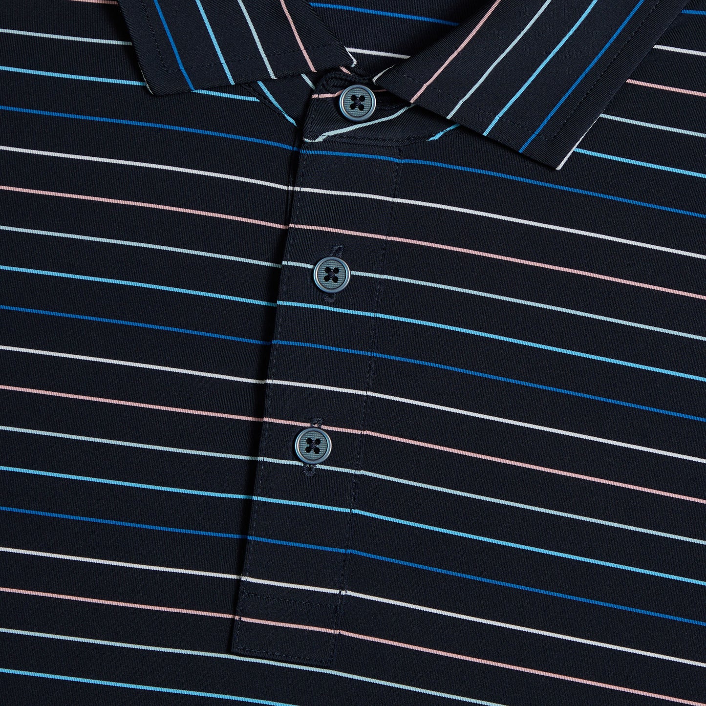 G/FORE MULTI STRIPE TECH JERSEY POLO