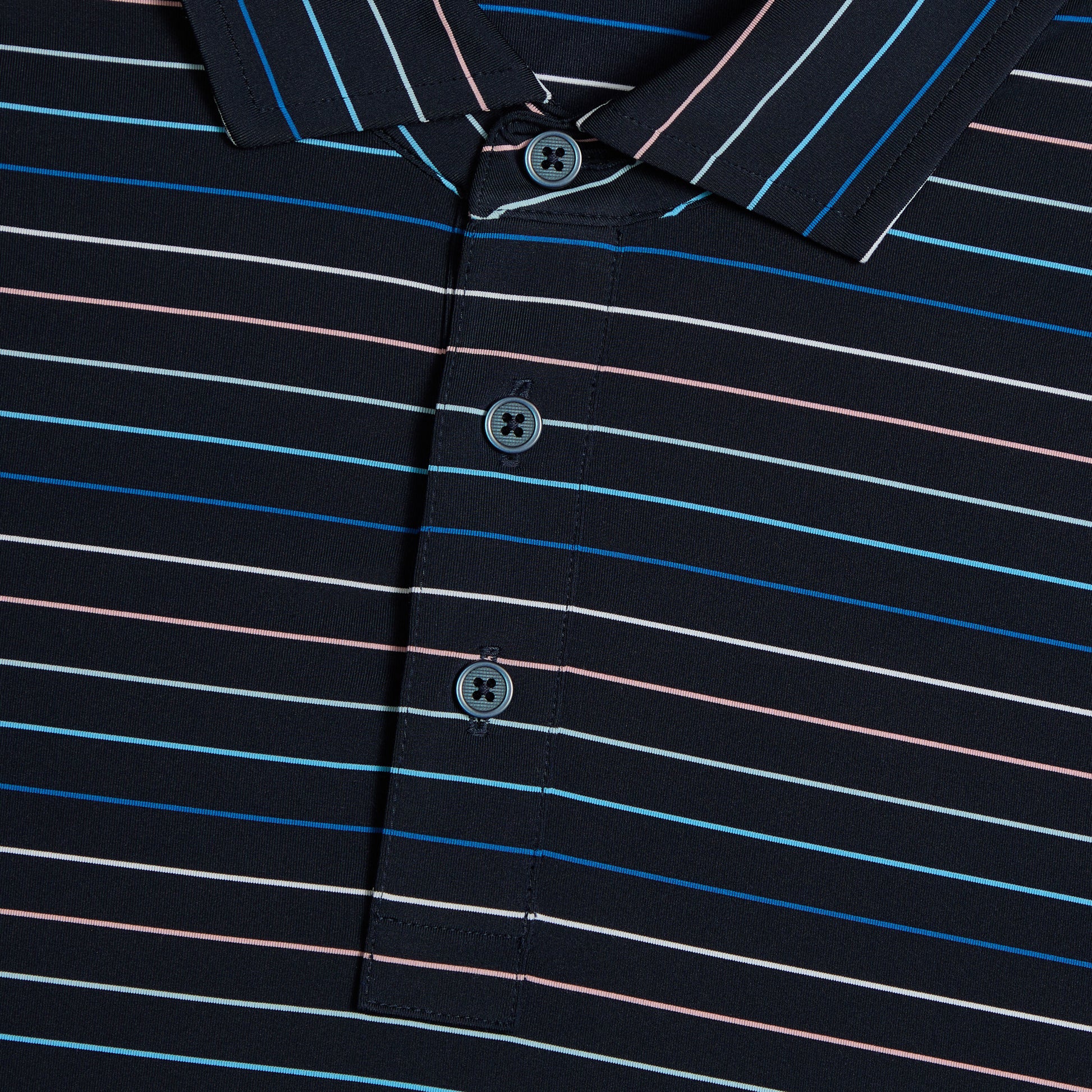 G/FORE MULTI STRIPE TECH JERSEY POLO