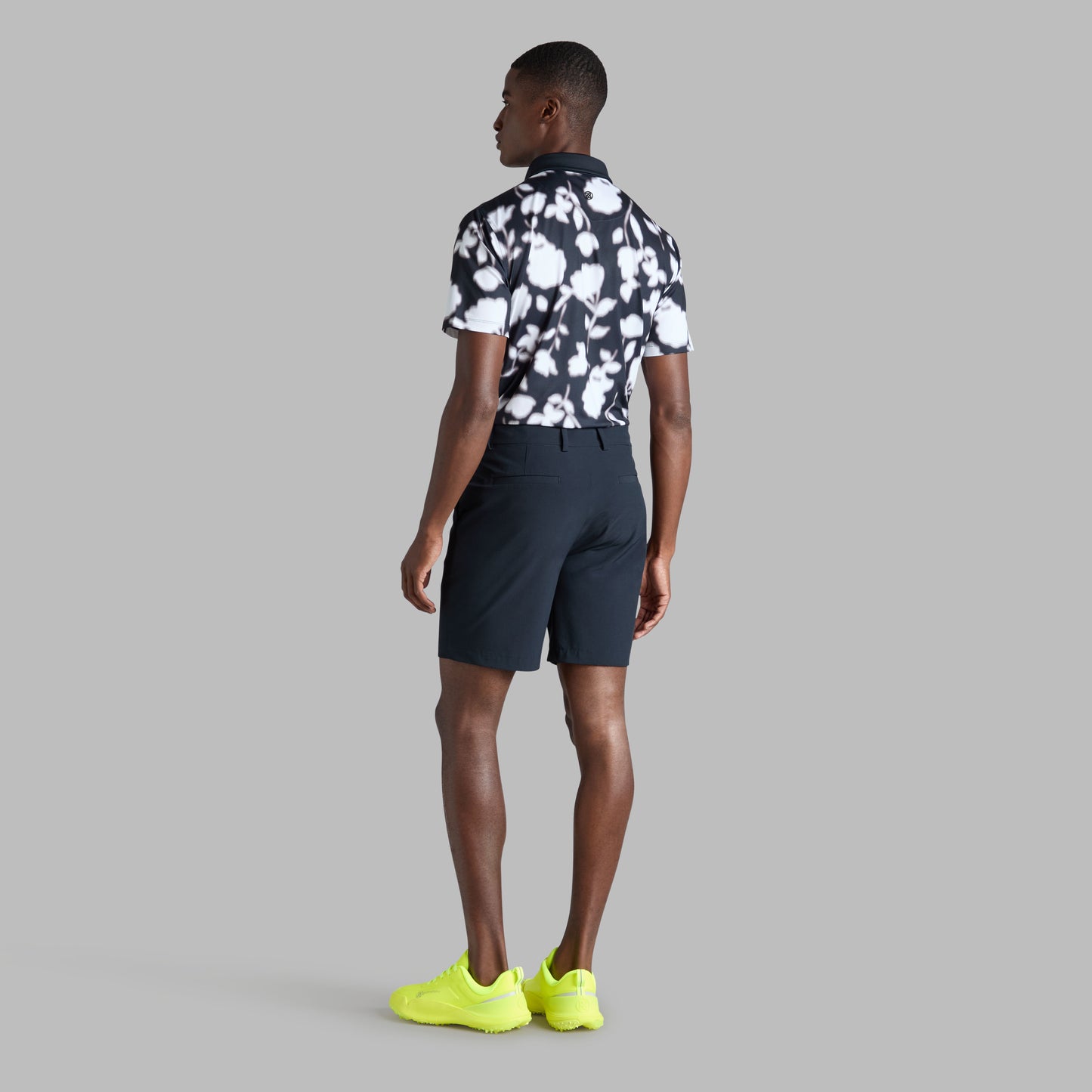 G/FORE BLUR FLORAL TECH JERSEY POLO