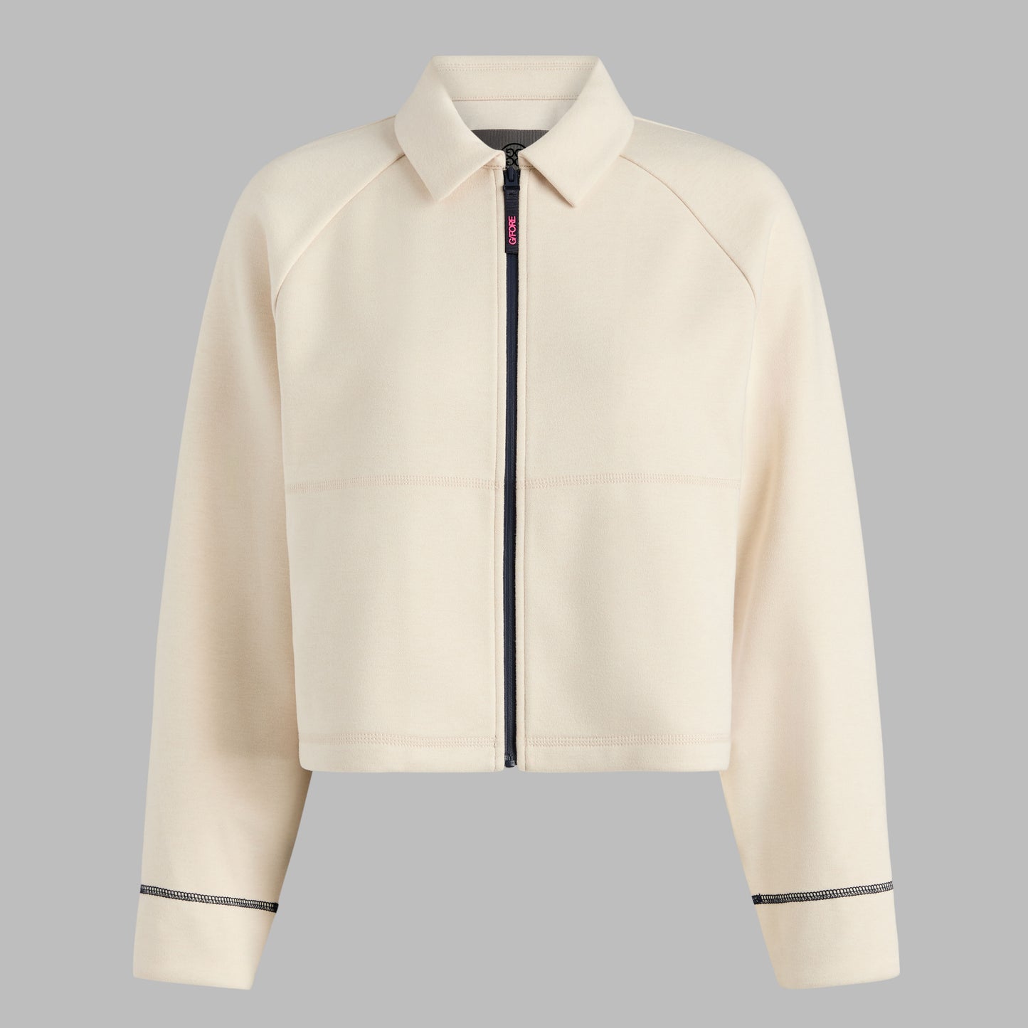 G/FORE COZY DOUBLE KNIT CROPPED COLLARED JACKET