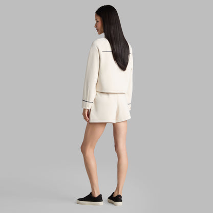 G/FORE COZY DOUBLE KNIT CROPPED COLLARED JACKET
