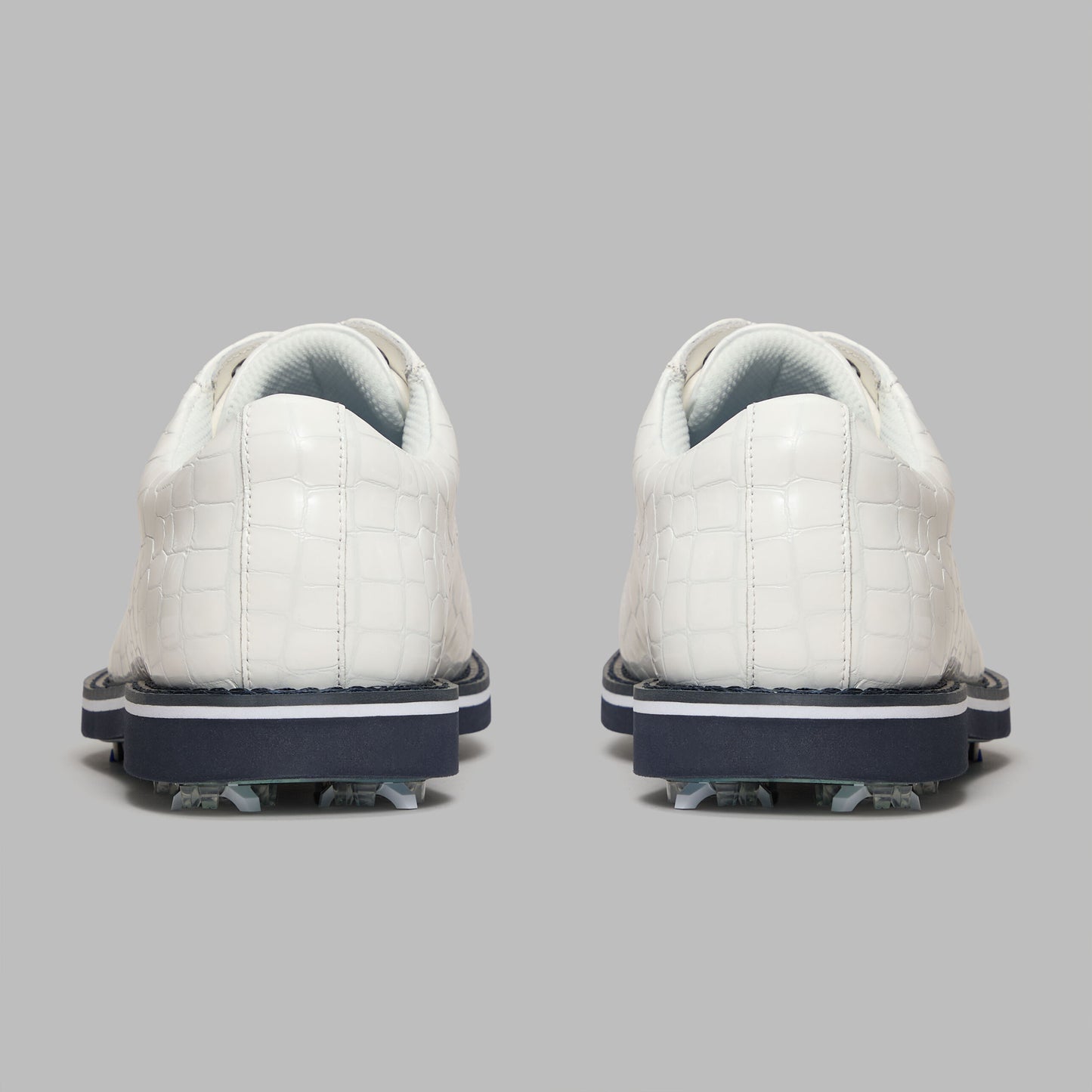 G/FORE LTD RELEASE GALLIVANTER G/LOCK CROC-EMBOSSED LEATHER DERBY GOLF SHOE