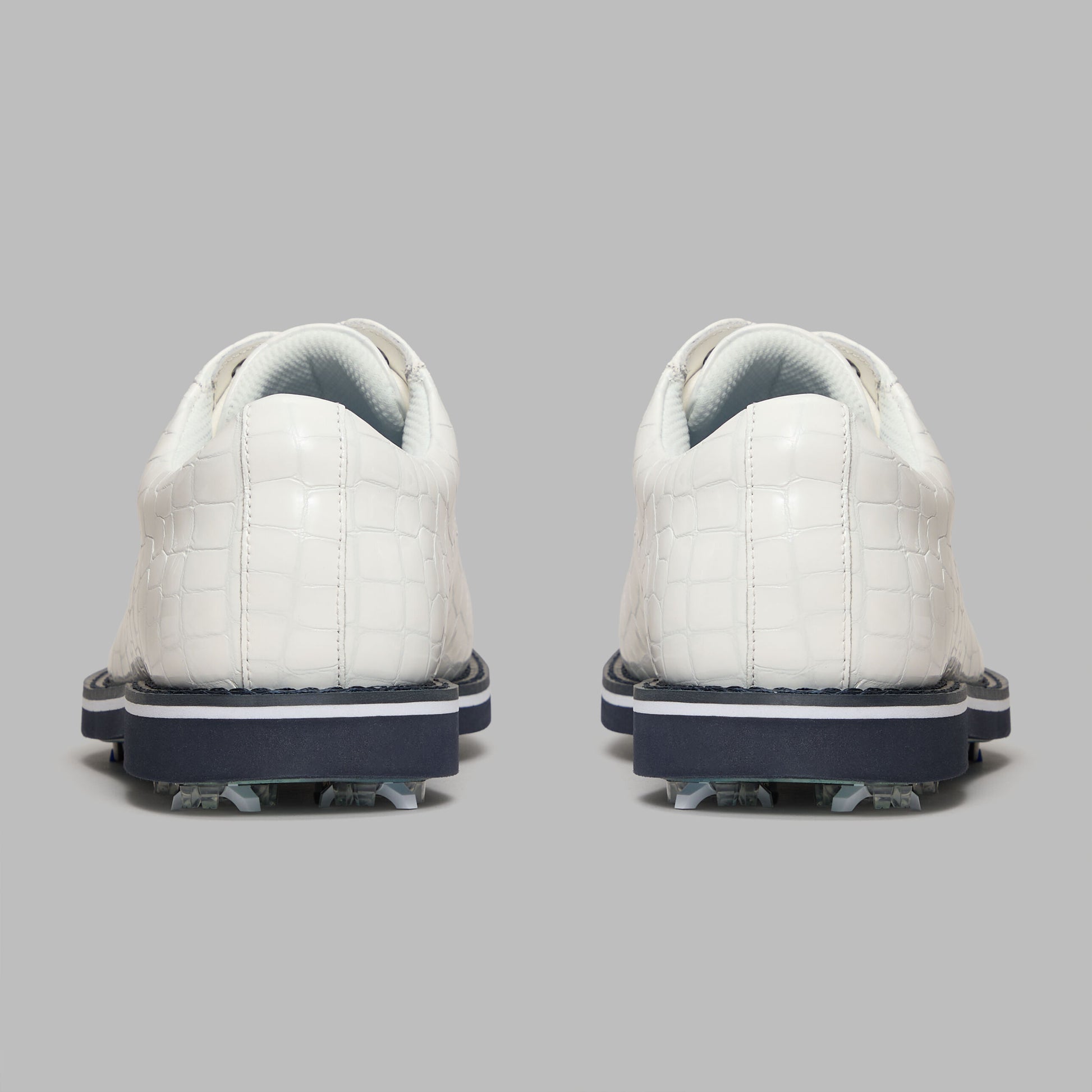 G/FORE LTD RELEASE GALLIVANTER G/LOCK CROC-EMBOSSED LEATHER DERBY GOLF SHOE