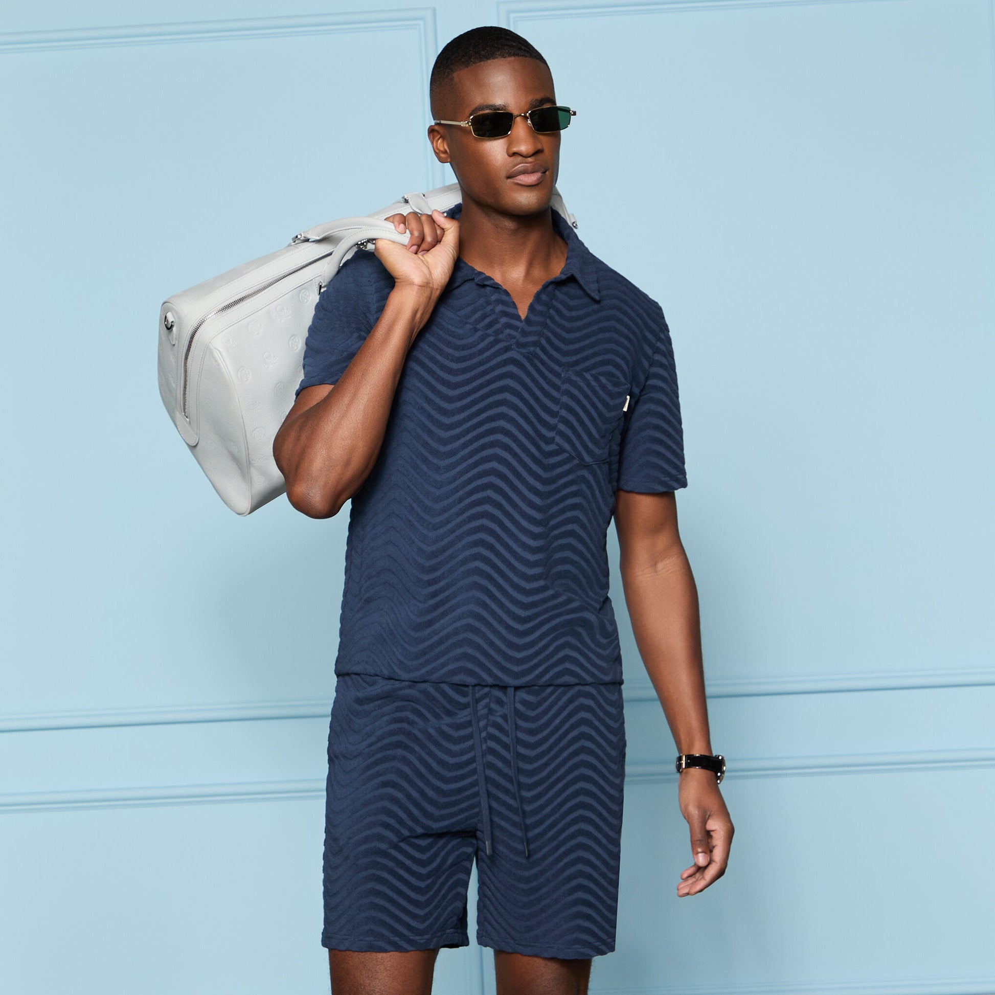 G/FORE LTD RELEASE SWELL TERRY JACQUARD POLO