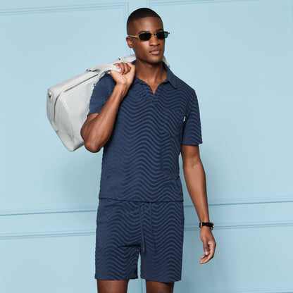 G/FORE LTD RELEASE SWELL TERRY JACQUARD POLO