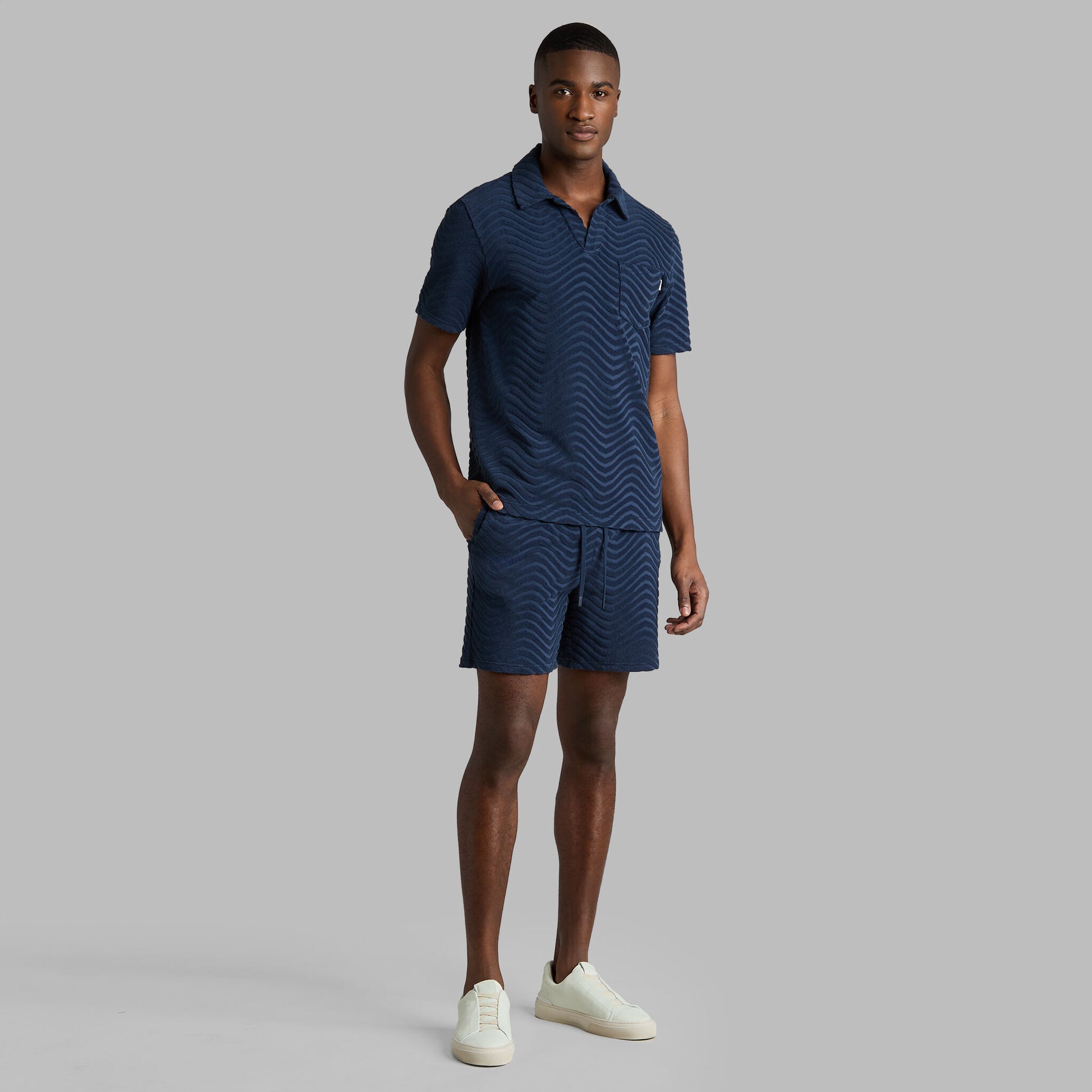 G/FORE LTD RELEASE SWELL TERRY JACQUARD POLO