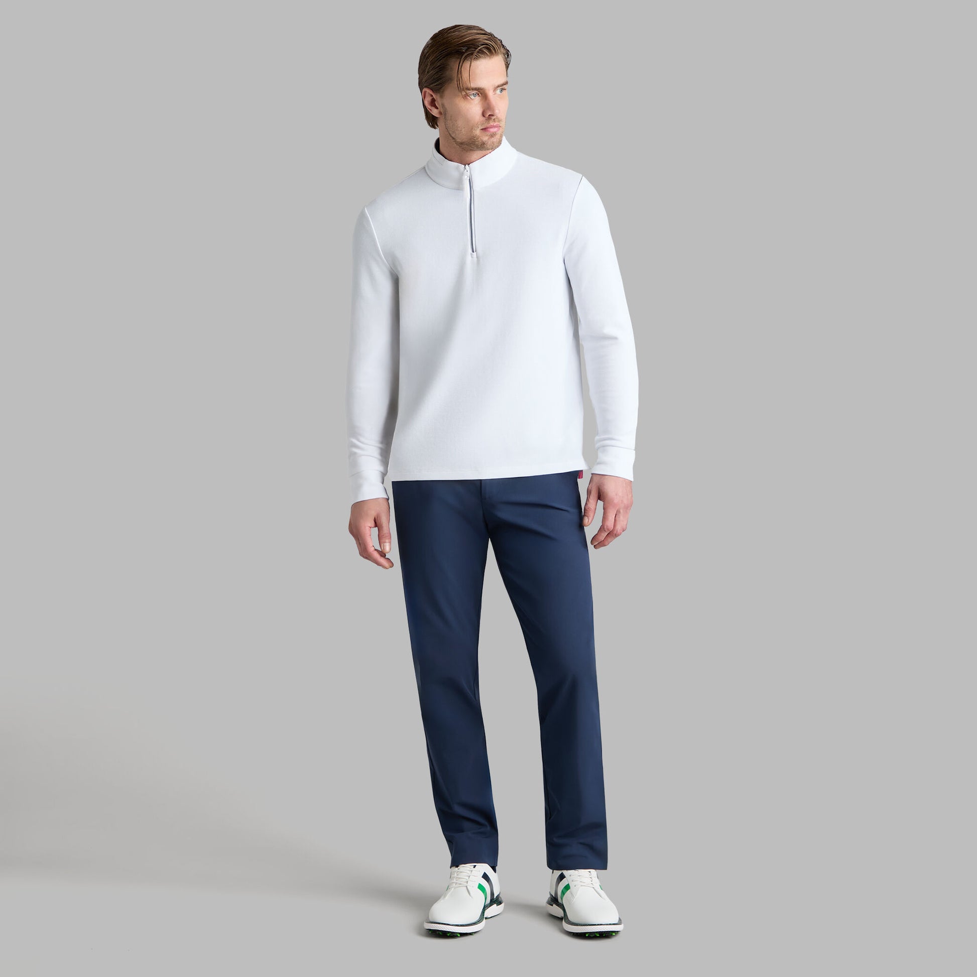 G/FORE WAFFLE KNIT QUARTER ZIP