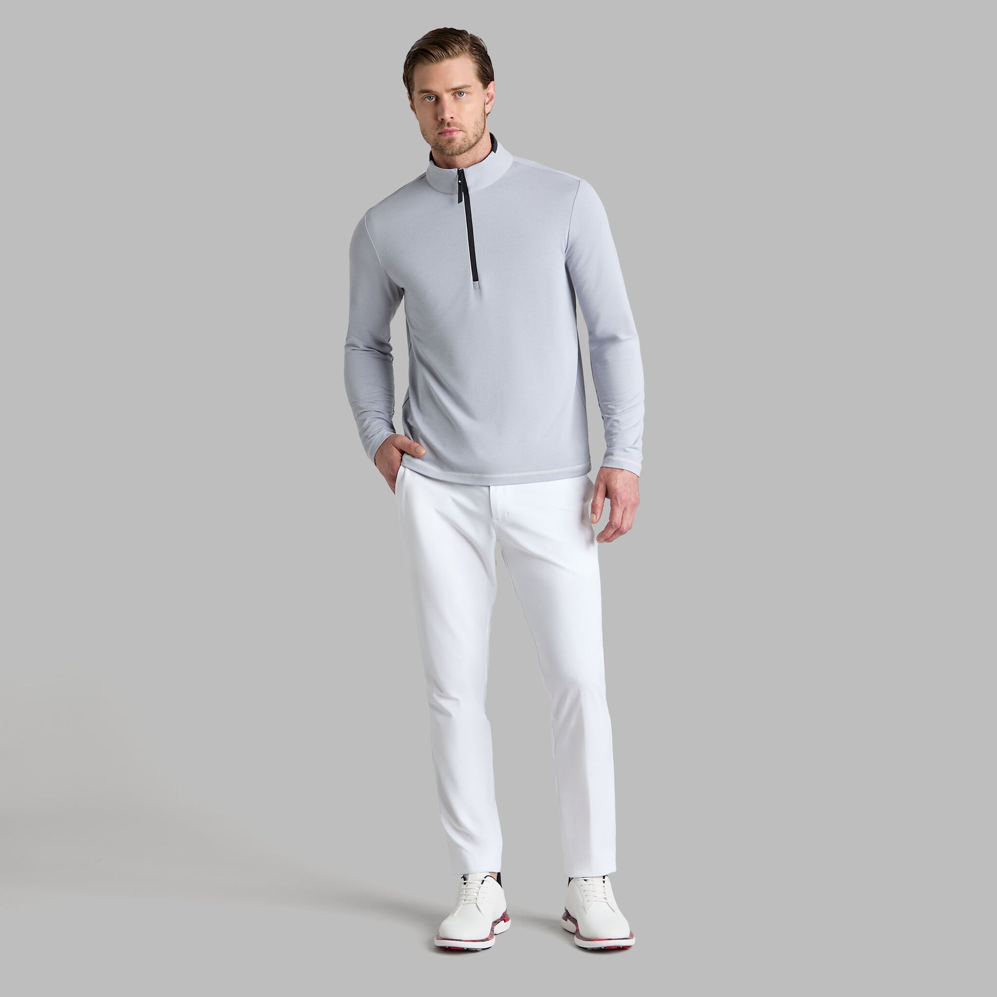 G/FORE BRUSHED BACK TECH 1/4 ZIP PULLOVER |PULLOVERS & QUARTER-ZIPS |G/FORE