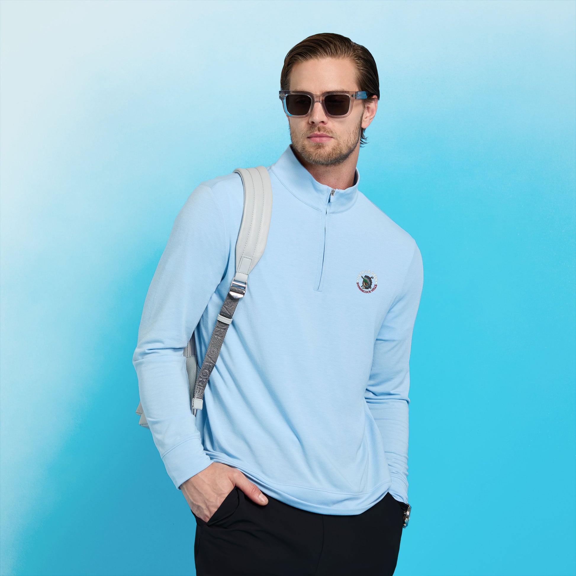 G/FORE LTD RELEASE 2026 U.S. OPEN SOFT TOUCH JERSEY 1/4 ZIP