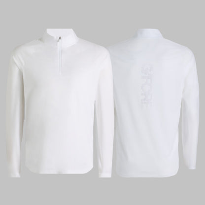 G/FORE TECH MÉLANGE RAGLAN QUARTER ZIP PULLOVER