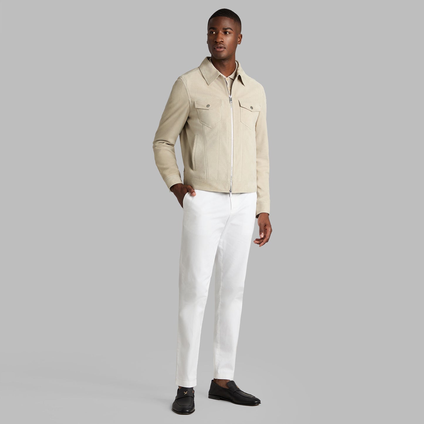 G/FORE SUEDE TRUCKER JACKET