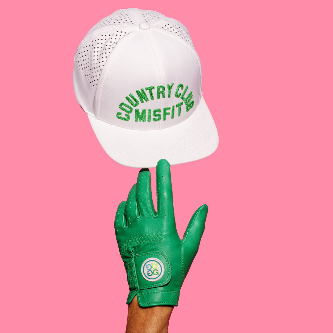 G/FORE COUNTRY CLUB MISFIT PERFORATED DELTA HAT