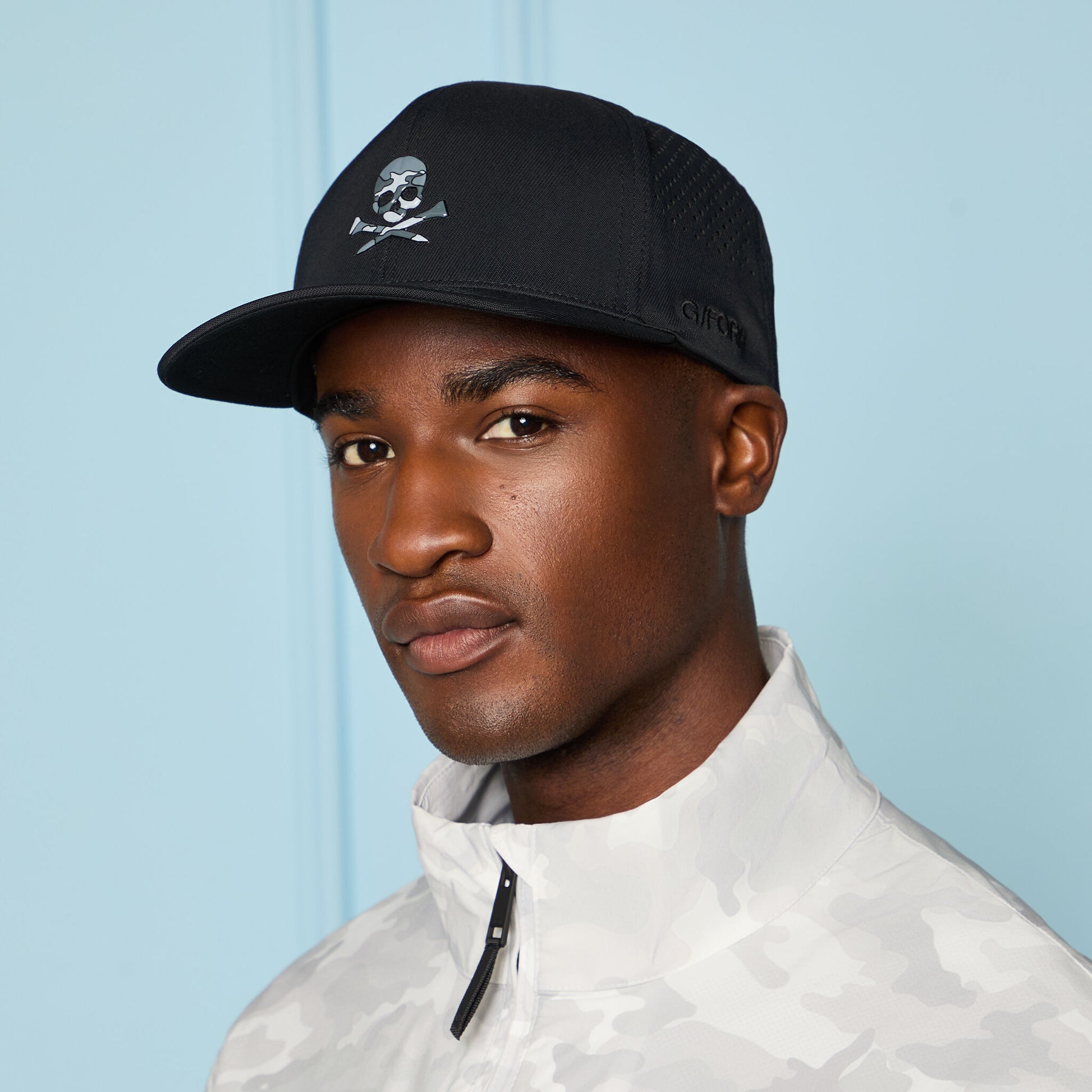 G/FORE SKULL & TEES PERFORATED DELTA HAT
