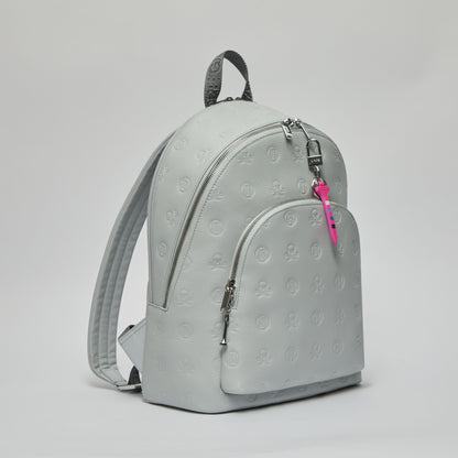 G/FORE EMBOSSED SKULL & TEES LEATHER BACKPACK