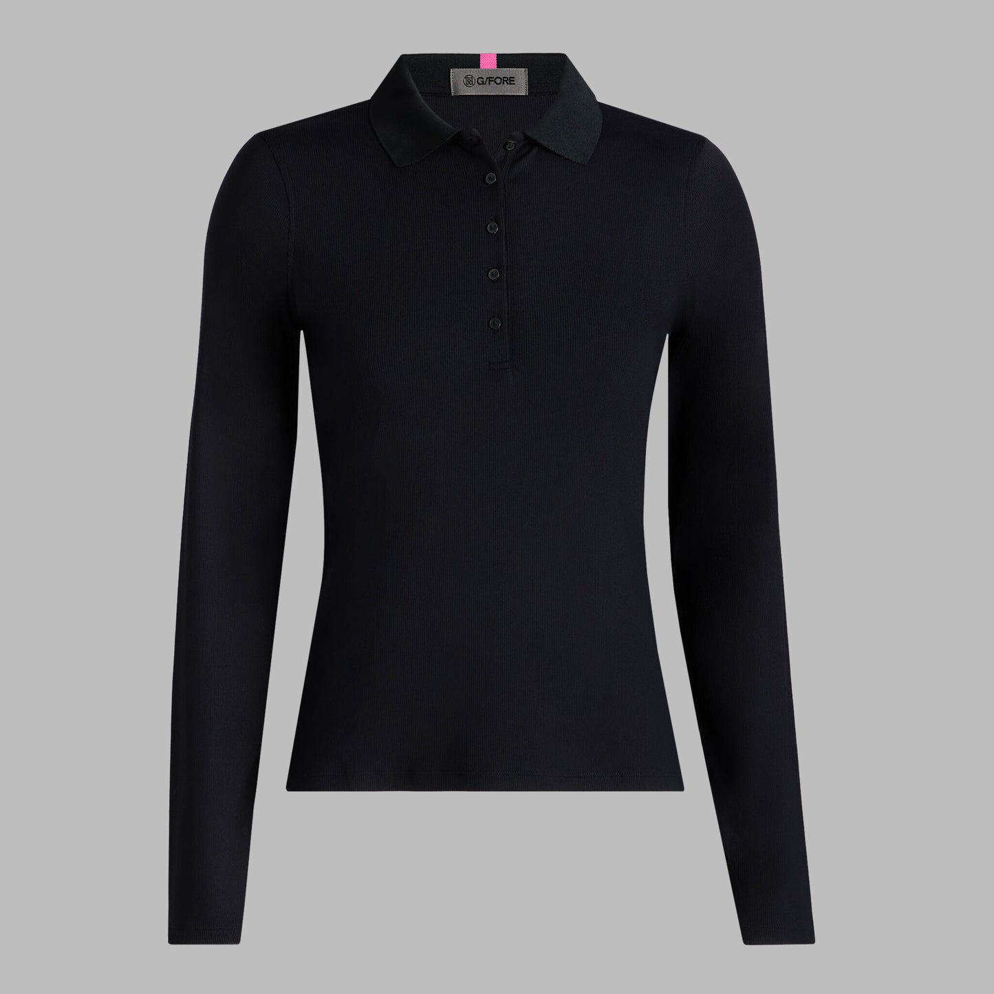 G/FORE RIBBED TECH NYLON LONG SLEEVE POLO