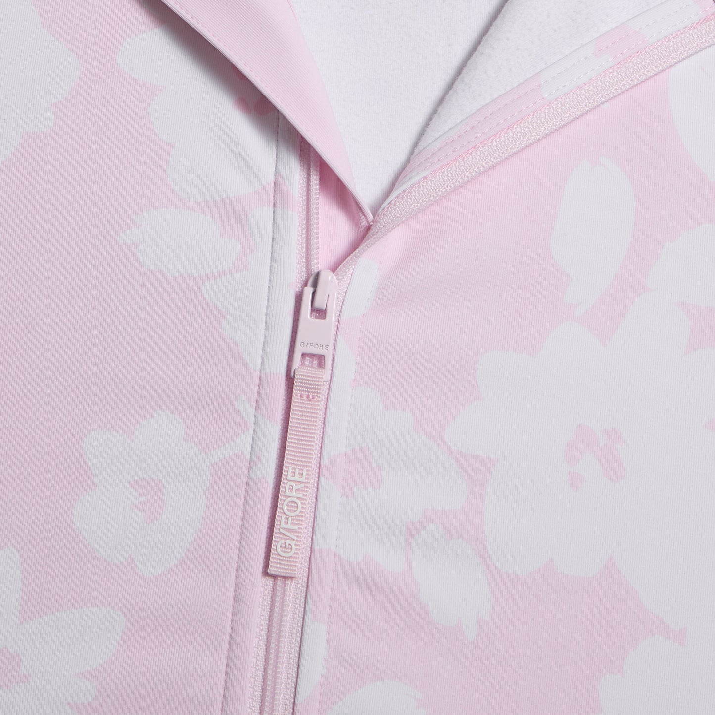 G/FORE PRINTED BRUSH BACK STRETCH PULLOVER