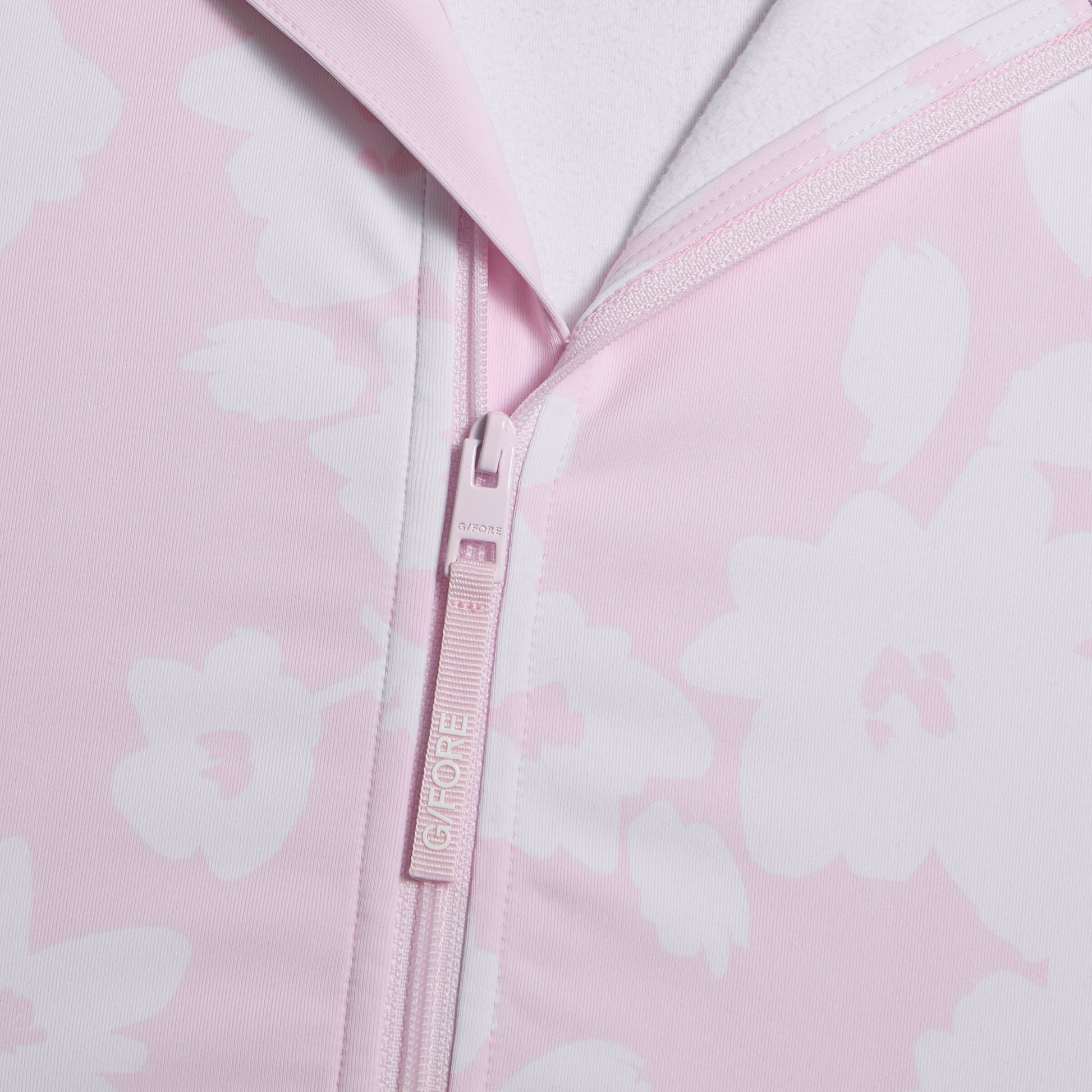 G/FORE PRINTED BRUSH BACK STRETCH PULLOVER
