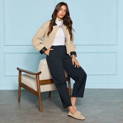 G/FORE LTD RELEASE STRETCH COTTON GABARDINE BARREL LEG TROUSER