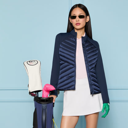 G/FORE V-DOWN QUILTED HYBRID JACKET