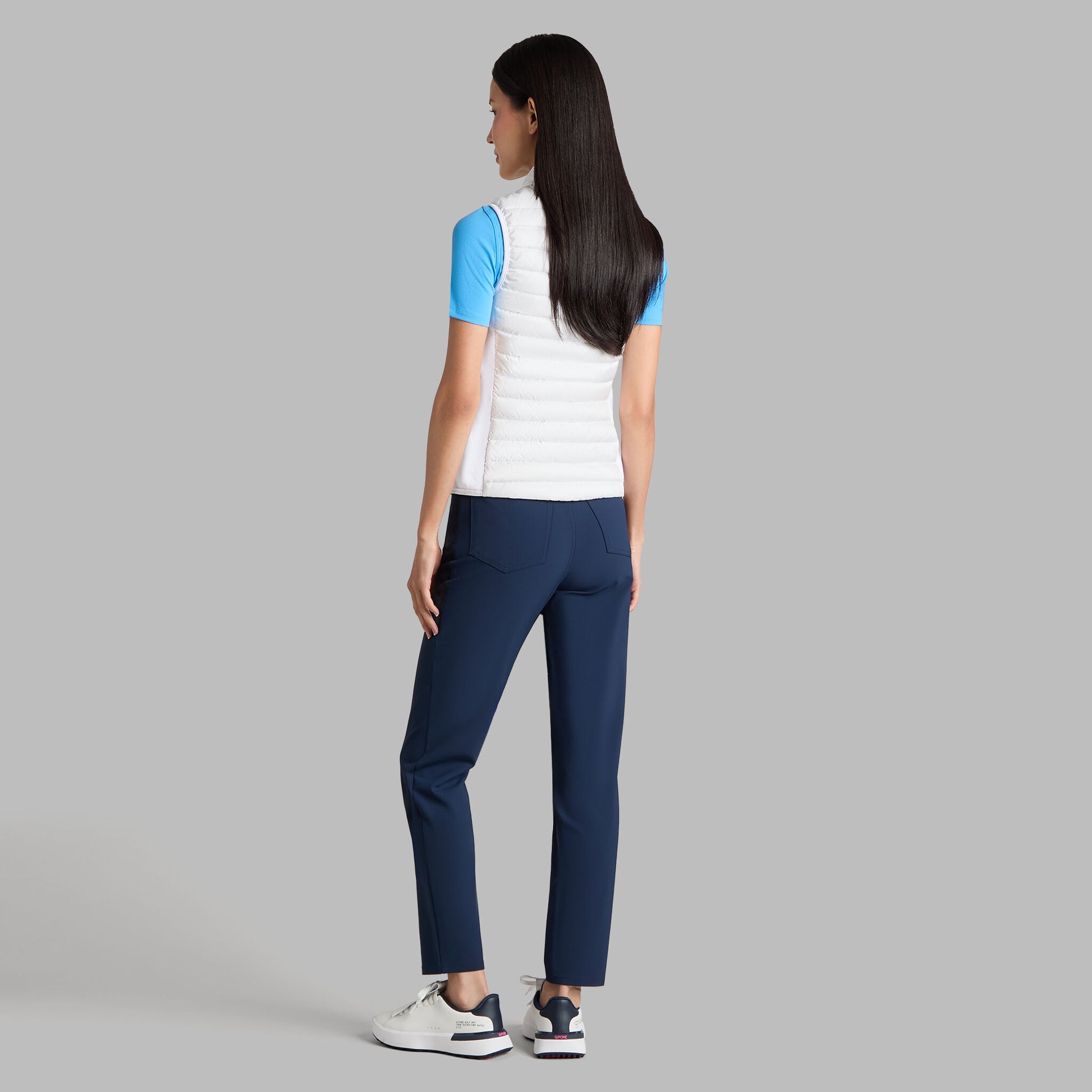 G/FORE V-DOWN QUILTED STRETCH TECH INTERLOCK VEST