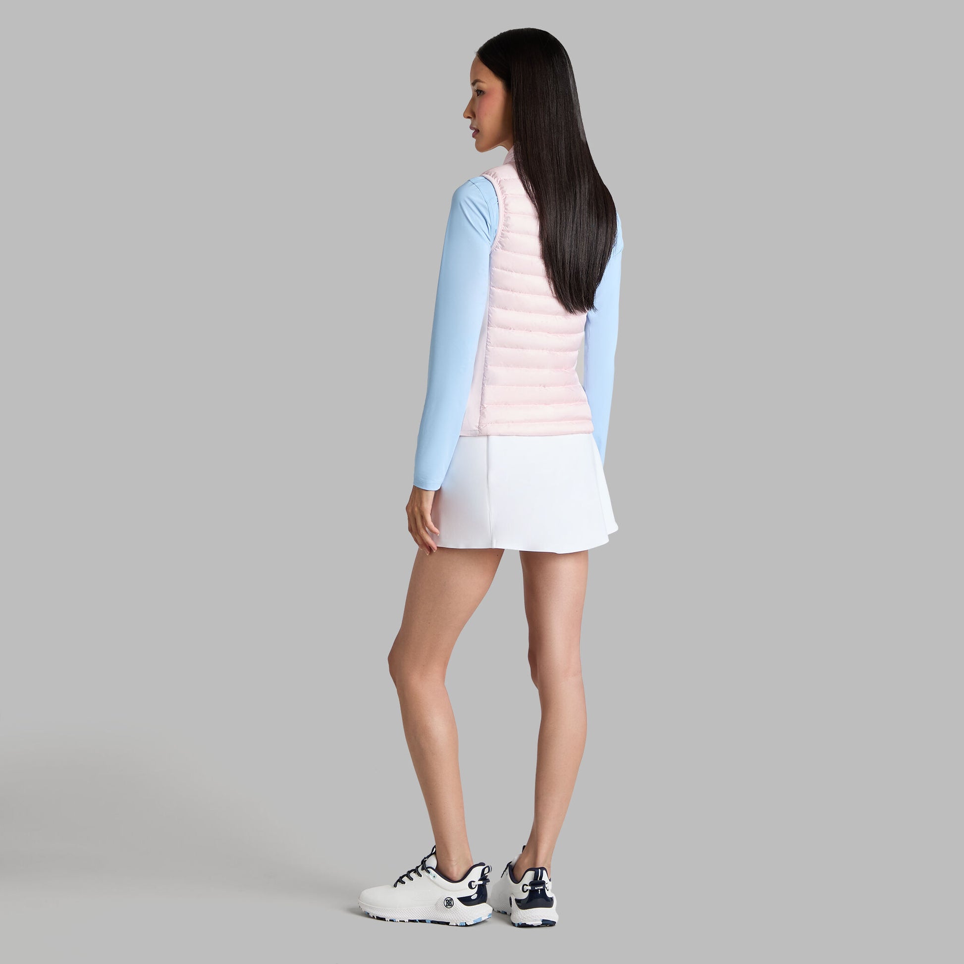 G/FORE V-DOWN QUILTED STRETCH TECH INTERLOCK VEST