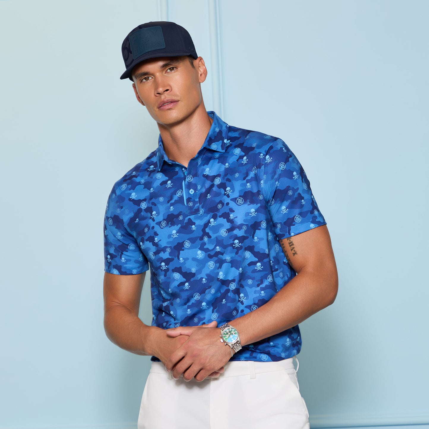 G/FORE ICON CAMO TECH JERSEY POLO