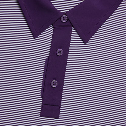 G/FORE FEEDER STRIPE FINE TECH JERSEY POLO