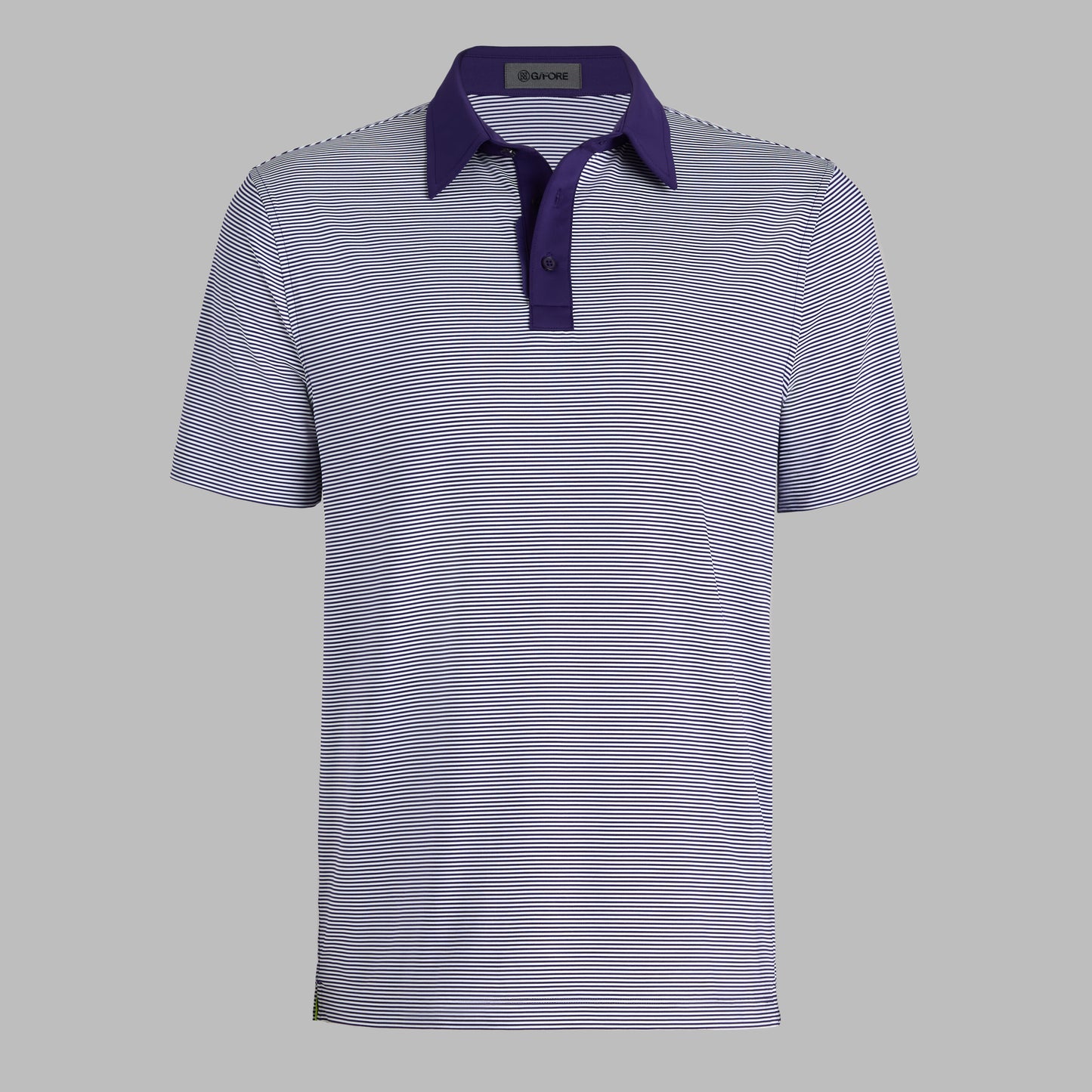 G/FORE FEEDER STRIPE FINE TECH JERSEY POLO