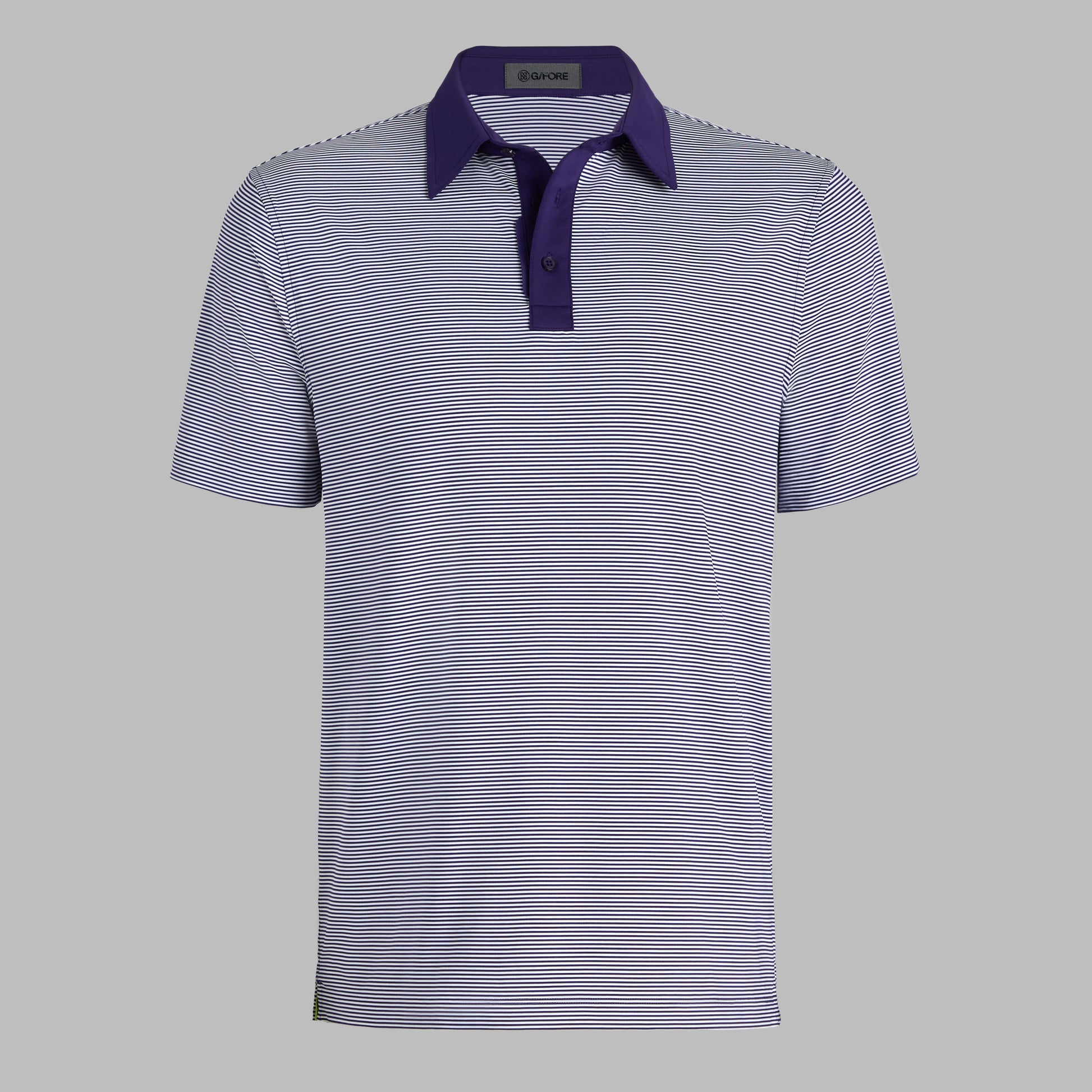 G/FORE FEEDER STRIPE FINE TECH JERSEY POLO