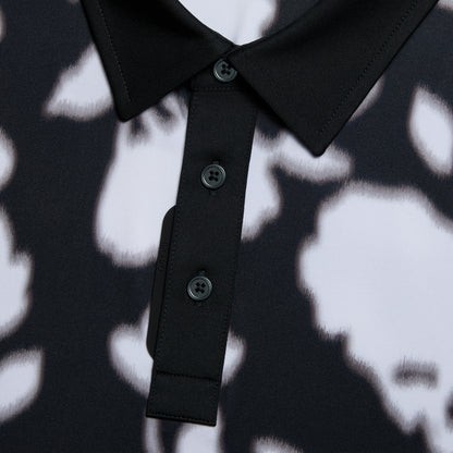 G/FORE BLUR FLORAL TECH JERSEY POLO